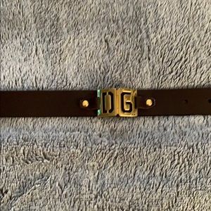 Women’s brown Dolce & Gabbana belt.